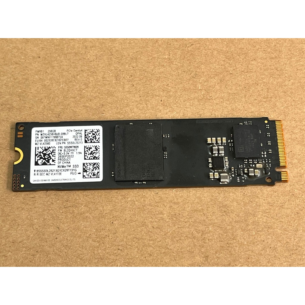 bán SSD Nvme 256GB samsung gen 4 * 4 , hàng zin theo máy chính hãng