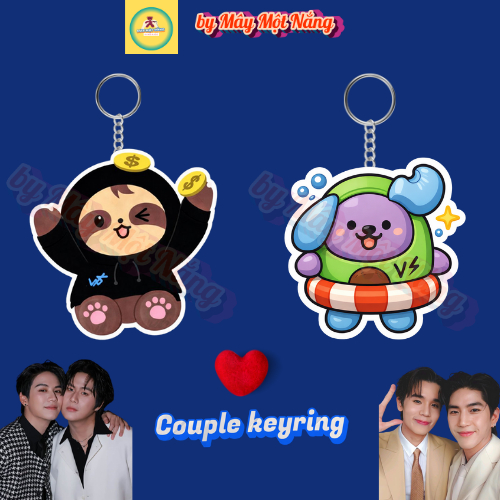 2 Móc Khóa Couple Phong Cách Avocean JimmySea & SamRuay WinnySatang – Acrylic Dễ Thương