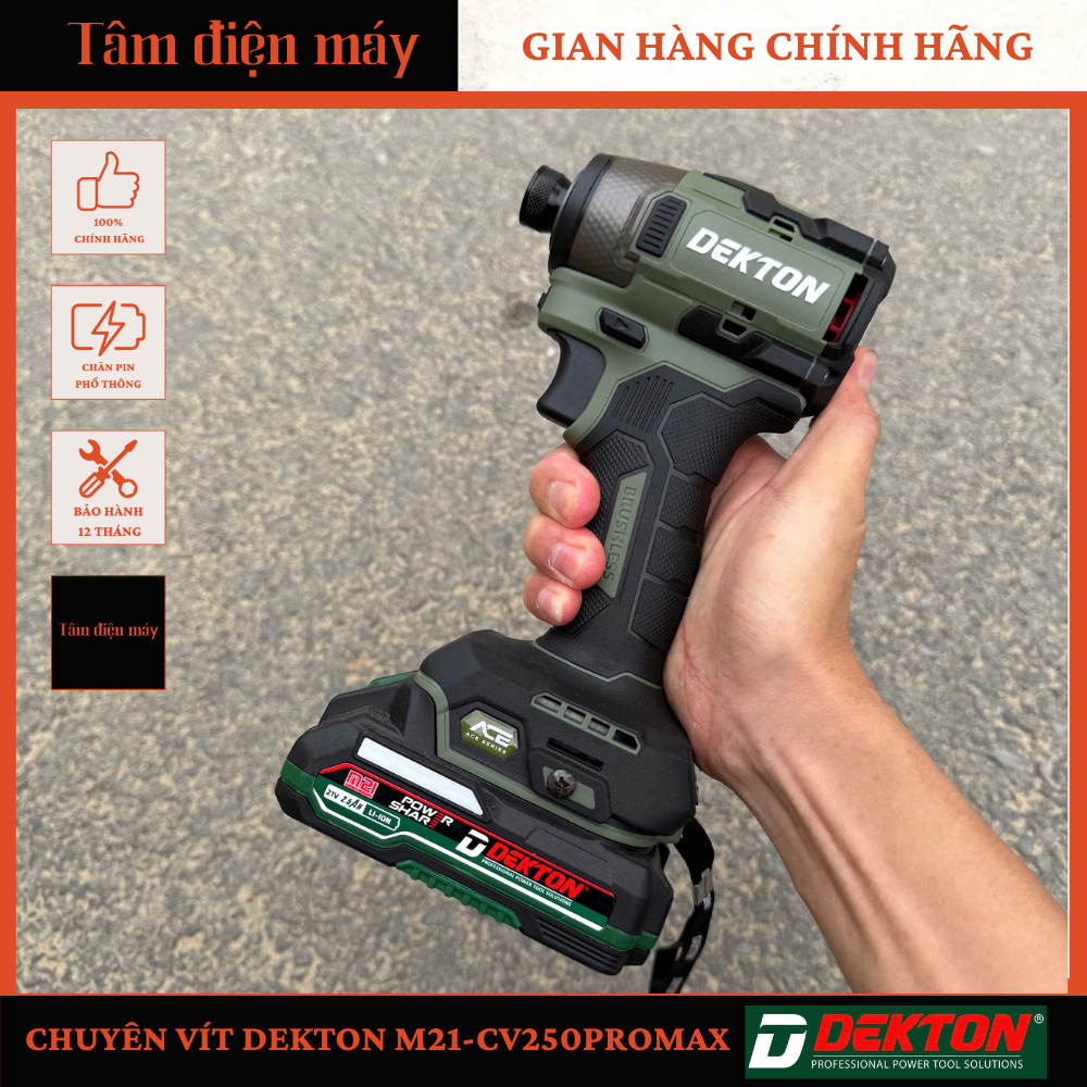 DEKTON [CHÍNH HÃNG] Chuyên Vít GEN4 Dekton M21 CV250 PROMAX