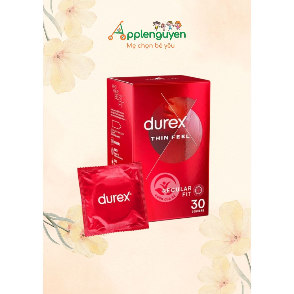 Bao Cao Su siêu mỏng Durex ÚC - 30chiếc