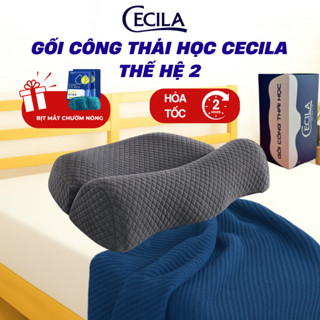 Gối công thái học CECILA Gối Nệm Y Tế thế hệ 2  giảm đau mỏi cổ vai gáy cho người thái hoá đốt sống cổ, hỗ trợ ngủ nhanh