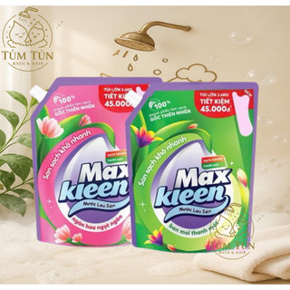 Combo Nước Lau Sàn MaxKleen 3.6kg x2 Túi – Hương Ngàn Hoa & Ban Mai