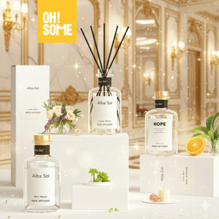  OHSOME - Tinh dầu thơm phòng khuếch tán cắm que 150ml mùi hương sang trọng như khách sạn 5 sao lưu hương dài lâu 