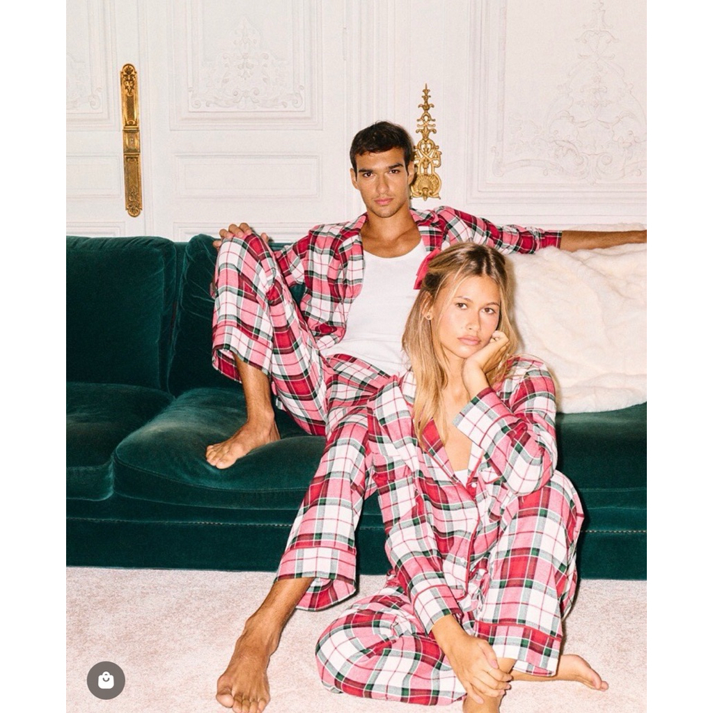[Xuất Xịn] XS-2XL Couple Pajamas Đồ Ngủ Đồ Mặc Nhà Pyjamas Chất Cotton Nhẹ Mát Phom Đẹp Mê