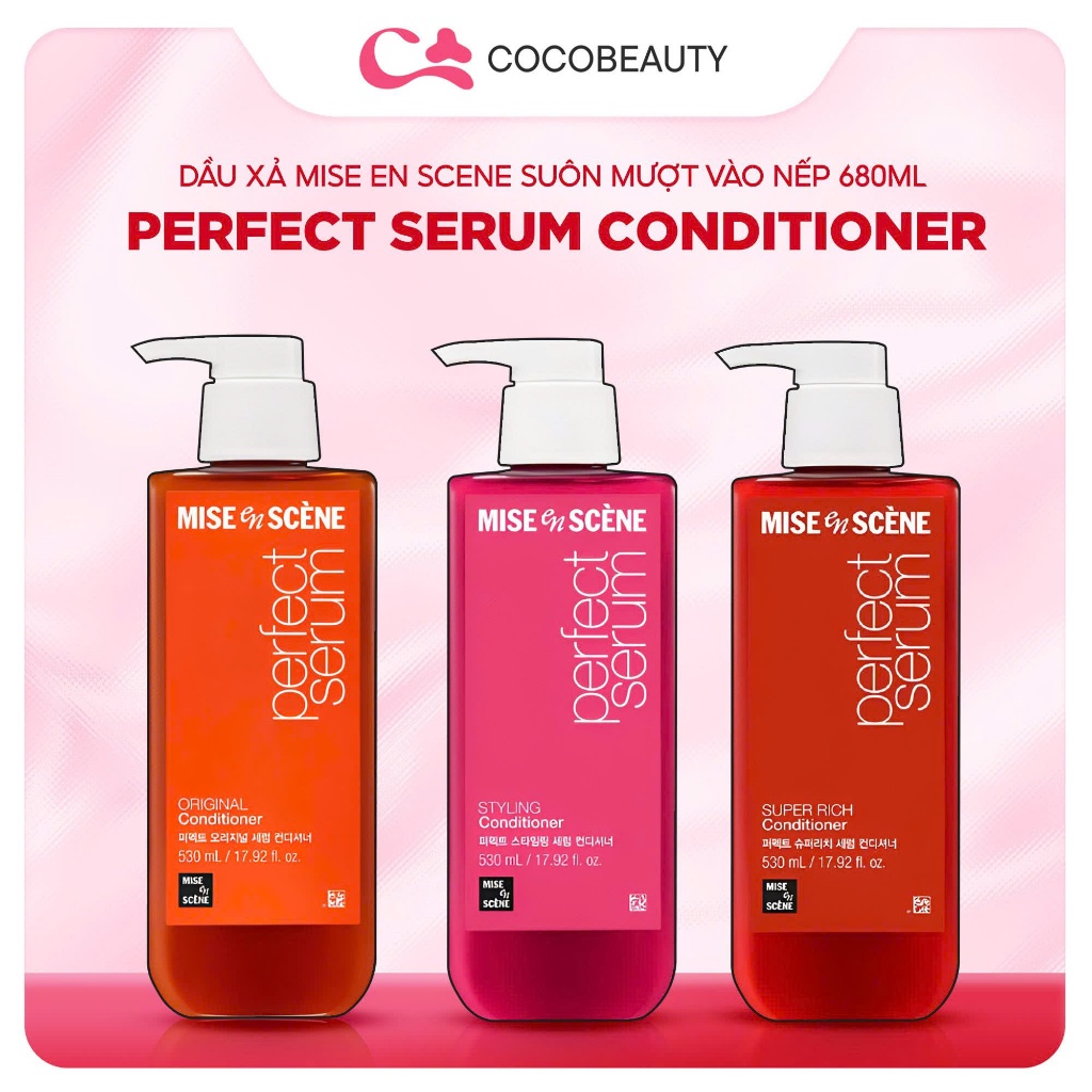 Dầu Xả Mise En Scene Perfect Serum Conditioner 680ml