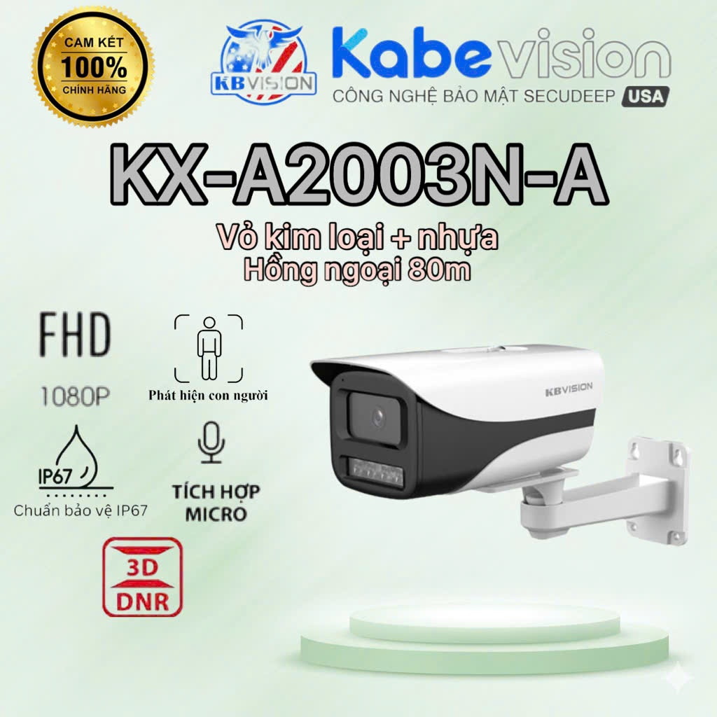 Camera IP Hồng ngoại KBVISION KX-A2003N-A