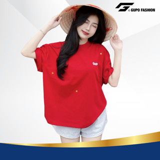  Áo Thun Boxy 280GSM “STAR” Thêu Len Unisex Cotton Local Brand GUPO - TSS01 