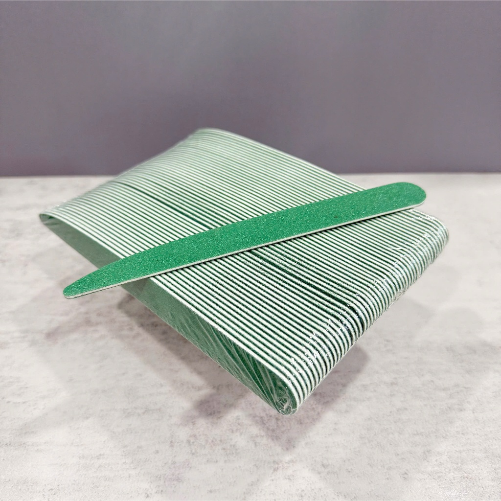 Mua 10 Tặng 2 Dũa mỏng nhám Xanh Xám Tím Da Bò loại trơn không in - tốt bền 100-180 dũa móng gel móng bột móng tự nhiên