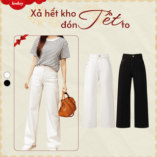  K2009 LOWKEY_QUẦN DÀI KAKI SUÔNG ỐNG RỘNG PHONG CÁCH BASIC NĂNG ĐỘNG 