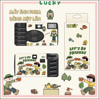 Máy ảnh phim mới máy ảnh thể thao phim dùng một lần máy ảnh phim 12/27 tờ-friends FULL-FRAME