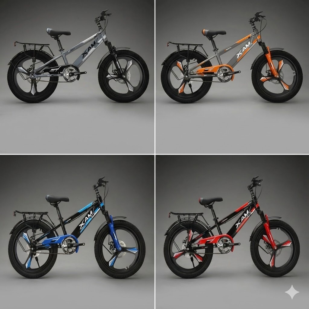 Xe đạp SHBJIA ,xe đạp thể thao cho bé trai 6 -13 tuổi,bánh đúc, phanh đĩa