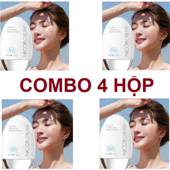 Bán sỉ 4 hộp kem trang điểm chống nắng dưỡng da nicor chính hãng