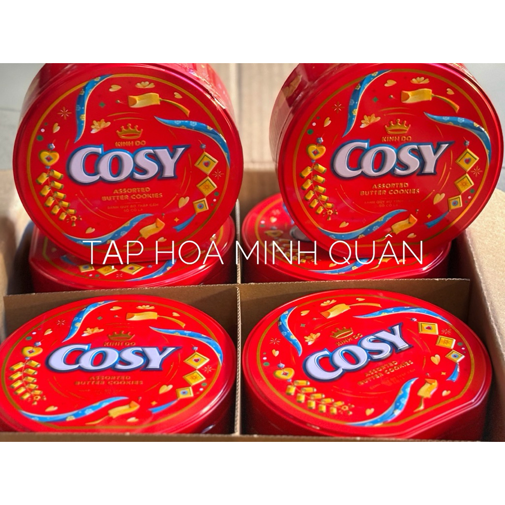 [ TẾT] COSY HỘP THIẾC - BÁNH QUY BƠ THẬP CẨM SOCOLA 135G
