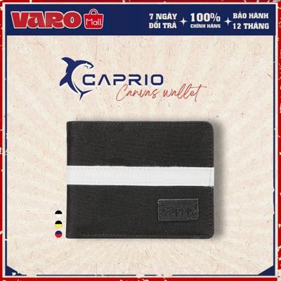 Ví Cầm Tay Chất Vải Canvas Ngang Chống Thấm Nước CAPRIO Đơn Giản Nam Nữ Unisex