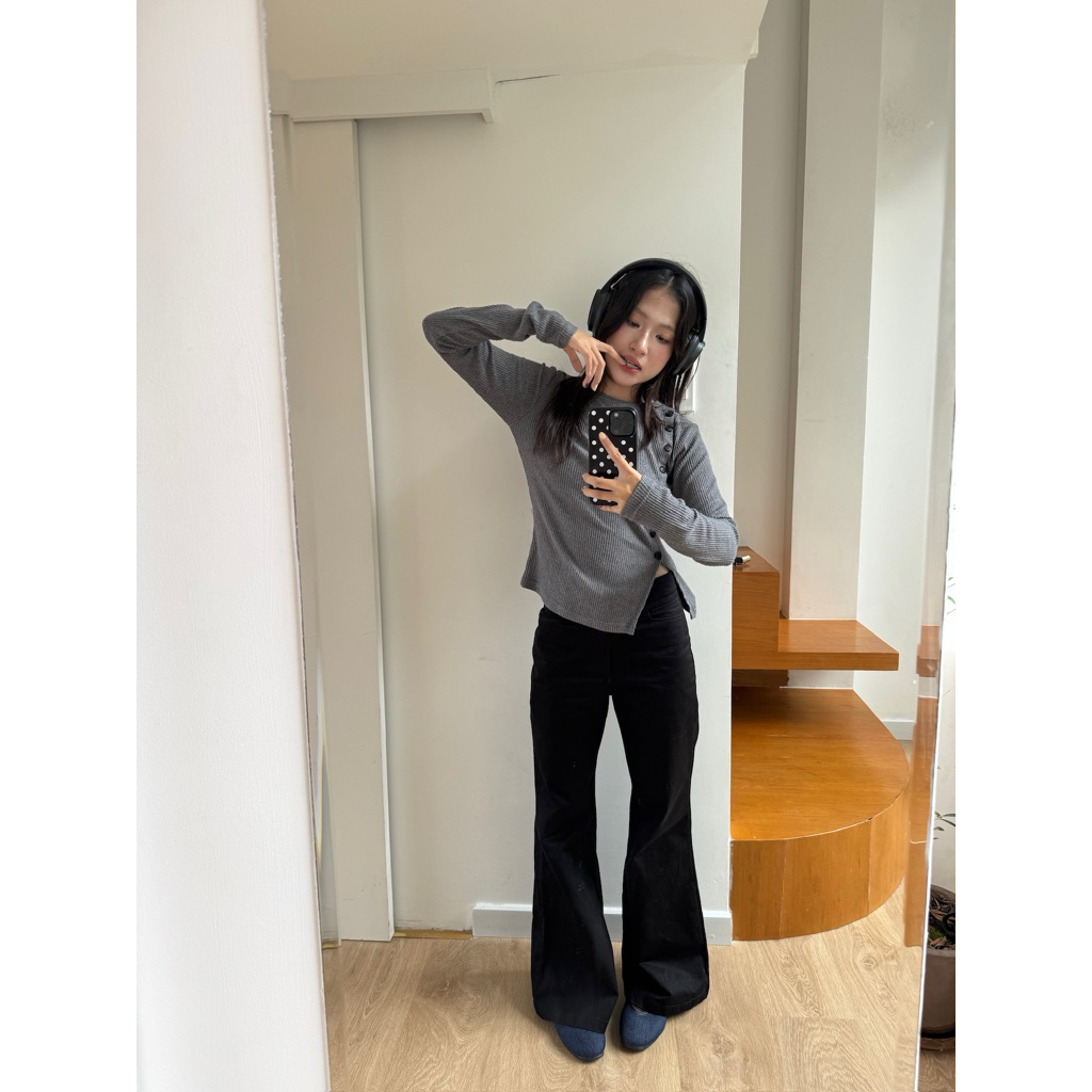 Quần cạp trễ ống loe - Aufra studio