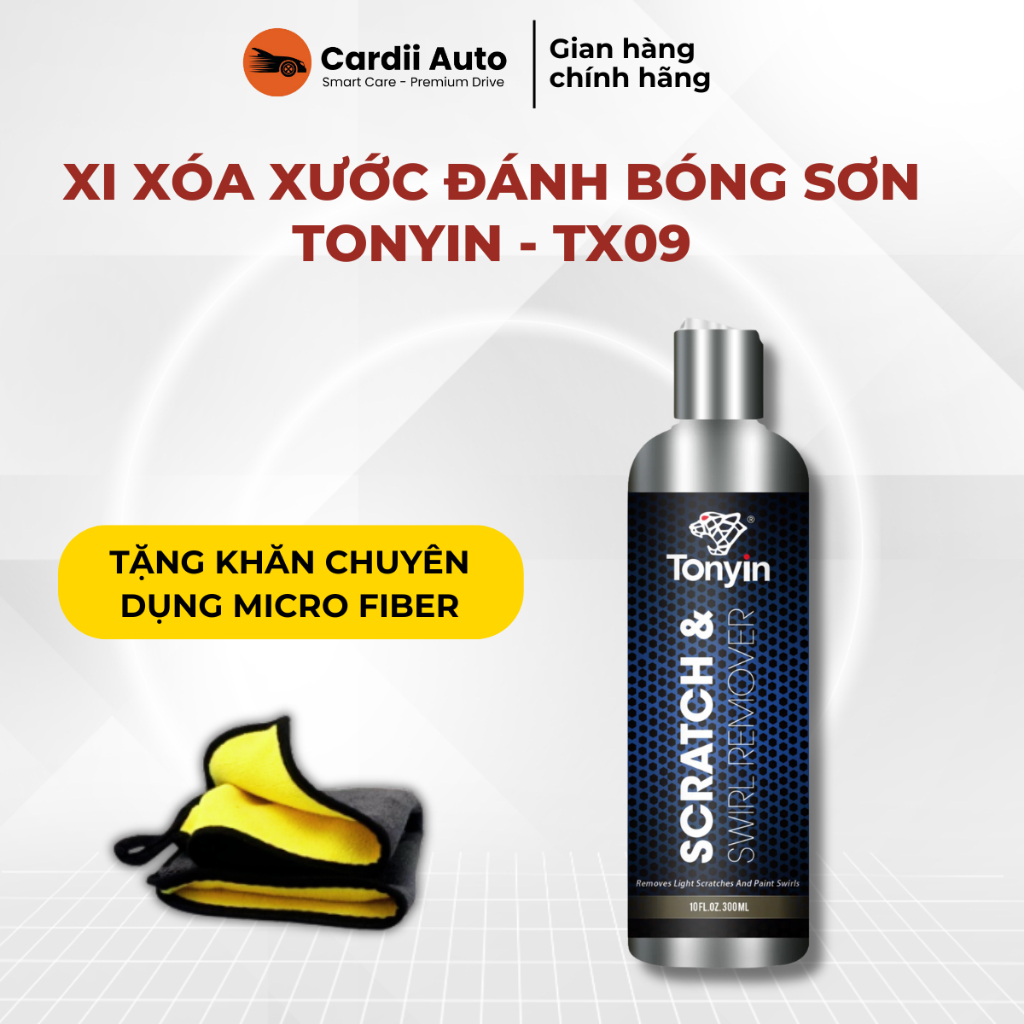 Xi Xoá Nước Đánh Bóng Sơn TonYin SCRATCH&SWIRL REMOVER Chai 300ml