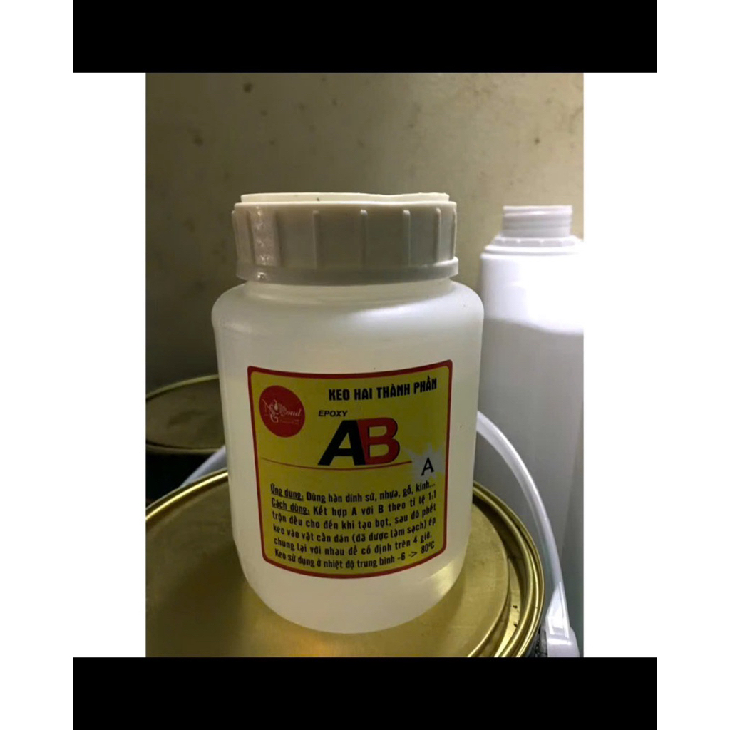 Keo dán gỗ , nhựa , kính , ván ép 2 thành phần AB