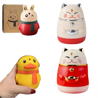  ✿HỘP TĂM NHẤN✿Hộp Đựng Tăm Xỉa Răng Dạng Nhấn Nhiều hình Đáng Yêu -Ống đựng tam đựng tăm hình thỏ,heo vit thương có hình 