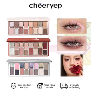  Cheeryep Bảng phấn mắt Qianyan Natural Color 16 ô màu nhũ lì xinh 