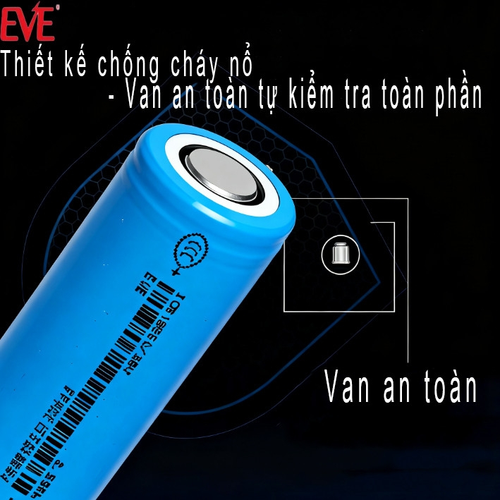 Pin Lithium-ion EVE 18650/26V-3.7V-2550mAh