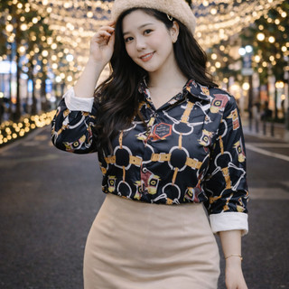 áo sơ mi phi lụa hàn quốc bigsize