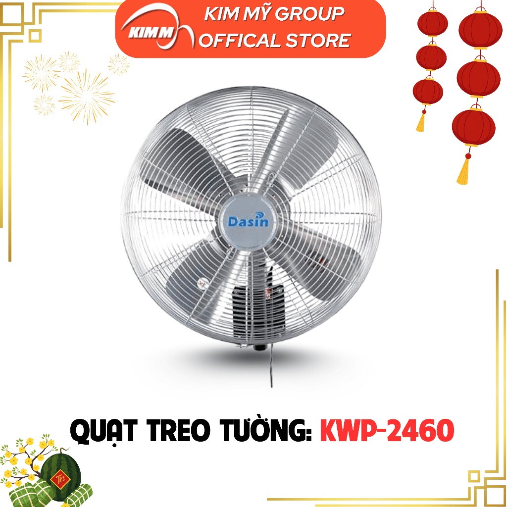 Quạt Treo Tường Công Nghiệp Dasin KWP-2460 Chống Nước 235W - Quạt Chống Nước - Chính Hãng Dasin