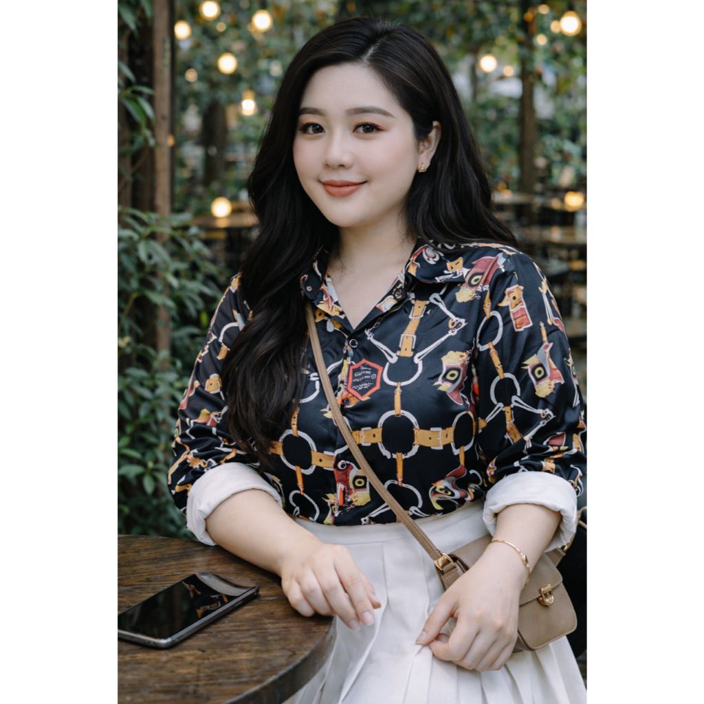 áo sơ mi phi lụa hàn quốc bigsize