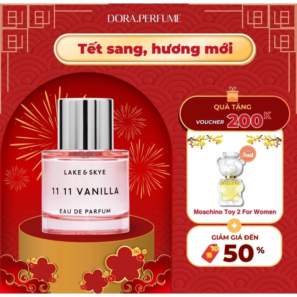 Nước hoa chiết 10ml nữ Lake & Skye 11:11 Vanilla - Hương thơm ngọt ngào, ấm áp -  Dorabeauty