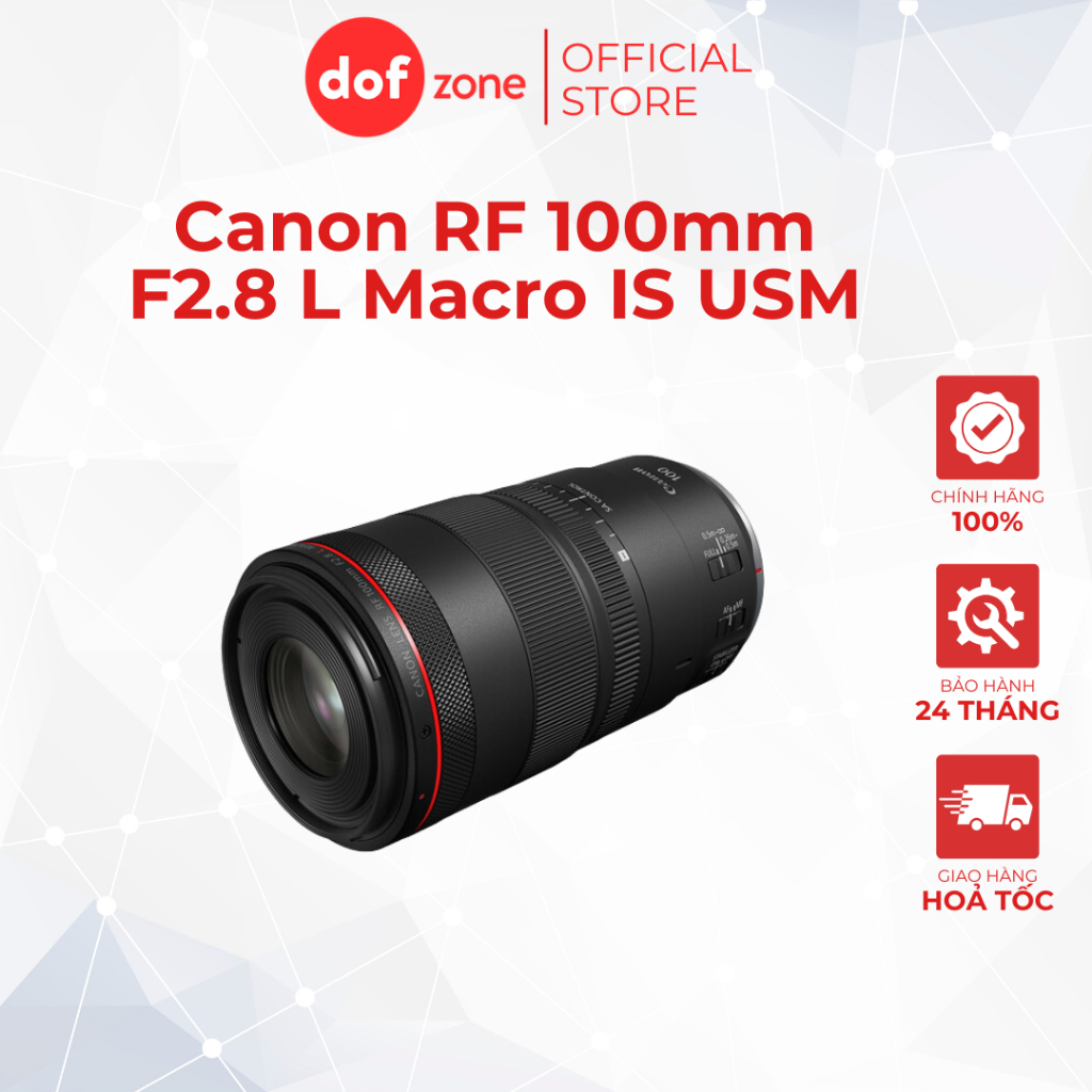 Canon RF 100mm F2.8 L Macro IS USM - Chính Hãng