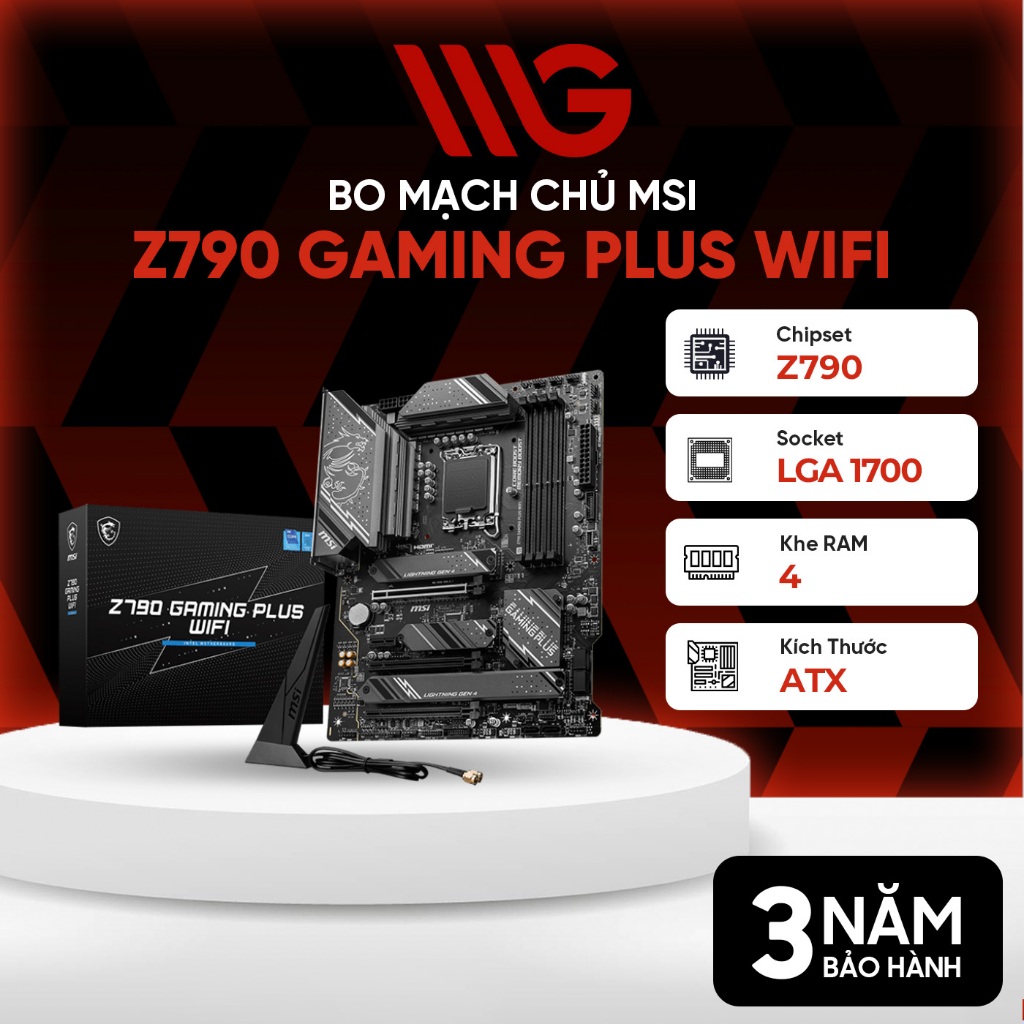 Mainboard - Bo mạch chủ MSI Z790 GAMING PLUS WIFI - Chính Hãng