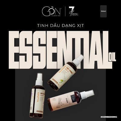 Tinh Dầu Dạng Xịt Vina Tươi x Gòn Bedding Dành Riêng Cho Chăn Ga 100 ml