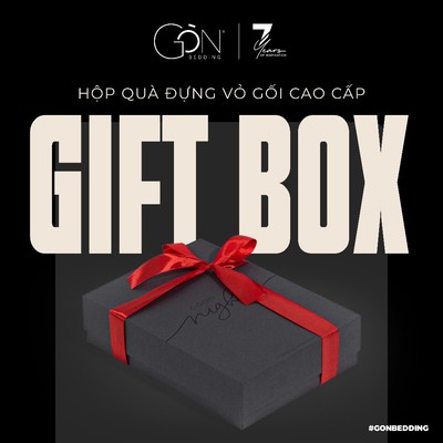 [Quà tặng không bán] Hộp Đựng Vỏ Gối Cao Cấp Gòn Bedding