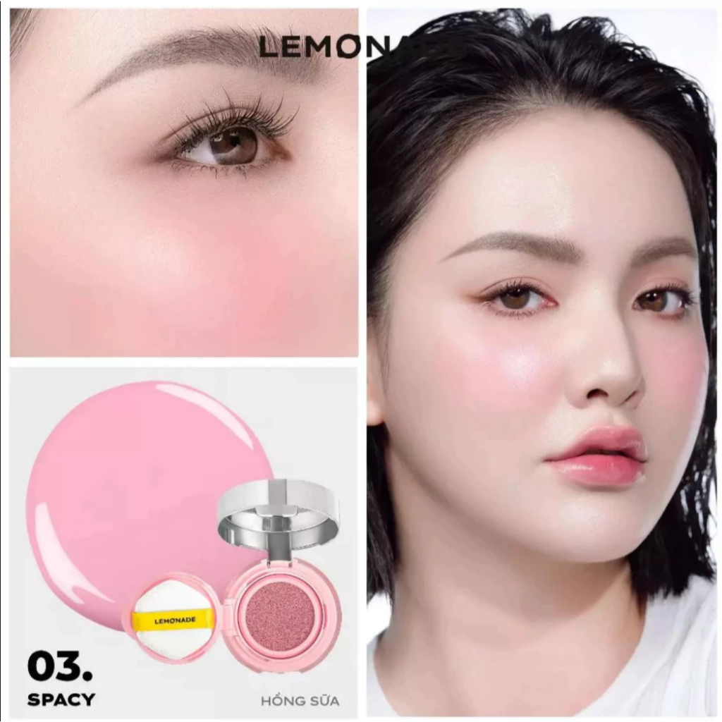 Cushion má hồng Lemonade màu Spacy