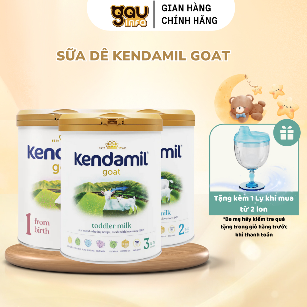 Sữa Dê Kendamil Goat Anh Quốc Số 1 2 3 Cho Bé 0–36 Tháng, Dễ Tiêu Hóa, Chính Hãng– Gauinfa