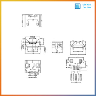 Cổng Micro USB – chân dán SMD