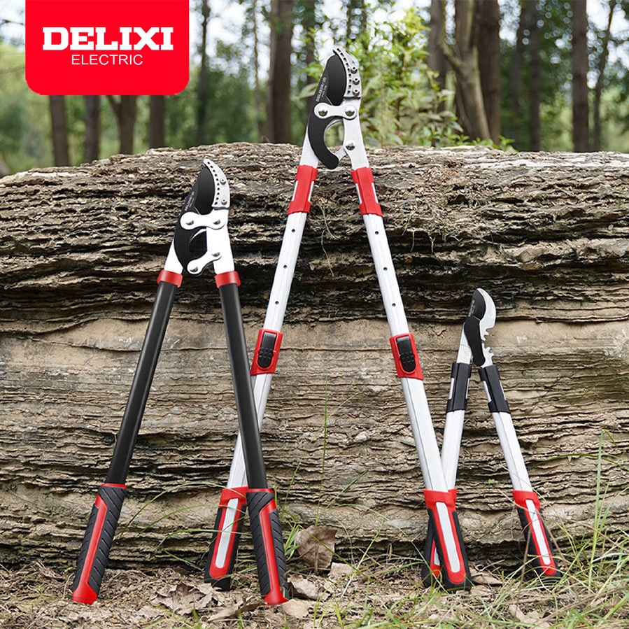 Kéo Cắt Cành Trợ Lực Delixi Kéo Cắt Tỉa Cành Cây To, Kéo cắt cành Cộng Lực Lưỡi SK5