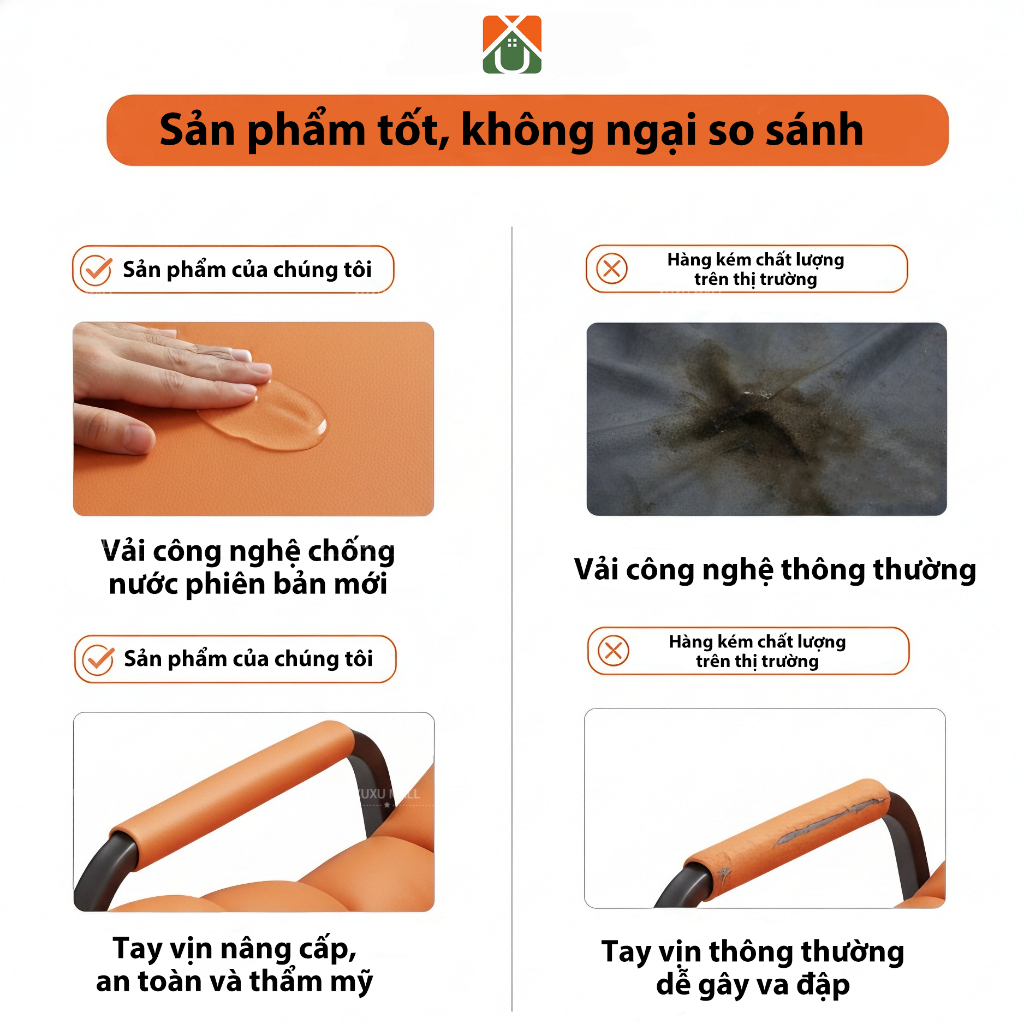 Ghế lười thư giãn thoáng Khí vải dễ vệ sinh Thoải mái & An toàn tuyệt đối cho Người già & Mẹ bầu | BigBuy360 - bigbuy360.vn