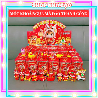  Blindbox hộp mù túi mù bí ẩn 24 32 móc khoá Ngựa Noel Baby Three Natra Capy bara quà tặng cho bé trang trí phụ kiện 