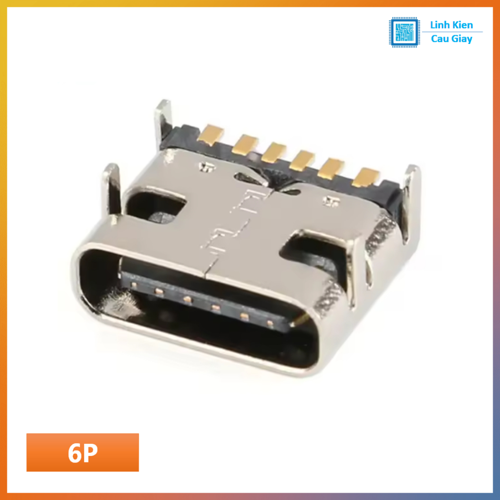 Cổng USB Type-C SMD (chân dán) – phân loại 6P / 16P / 24P