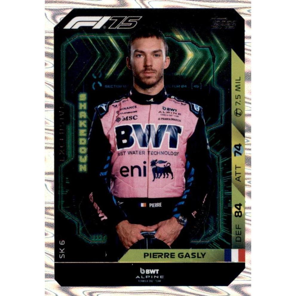 Thẻ Topps F1 Turbo Attax 2025 tay đua Pierre Gasly