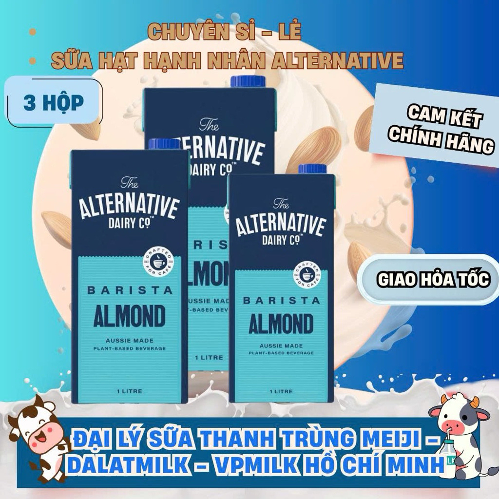 Set 3 Hộp Sữa Alternative Almond Milk