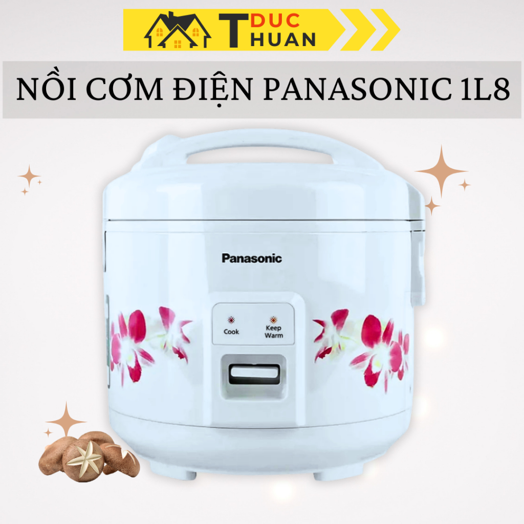 Nồi cơm điện nắp gài Panasonic 1.8 lít SR-MVN18FRAX - DT HOME