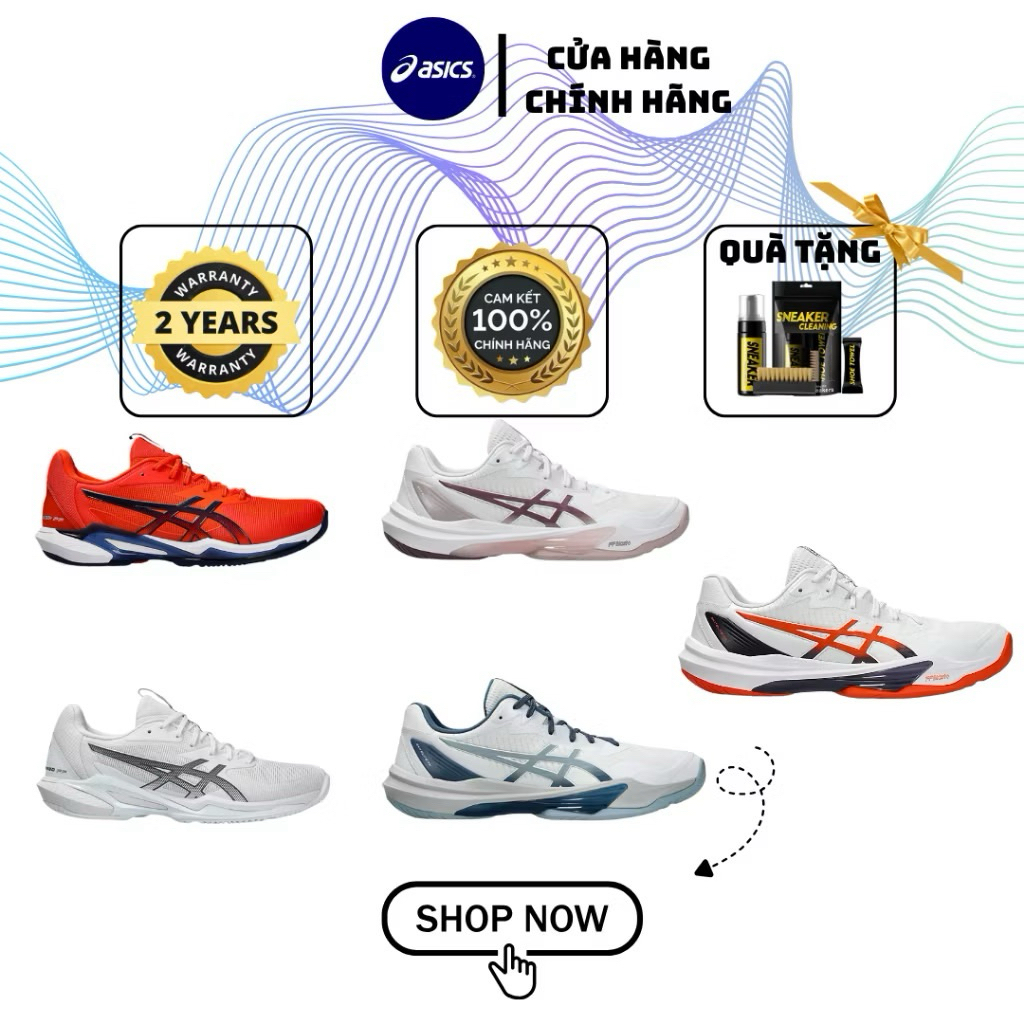 [𝙎𝘼𝙇𝙀 50% Hàng Chính Hãng] Giày_Sneaker Tennis-Pickleball Asics Sky Elite ff3 Cpllection Full Màu. B