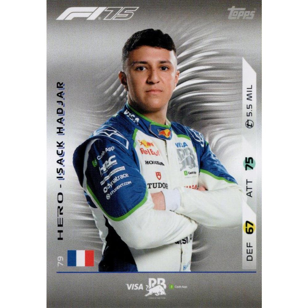 Thẻ Topps F1 Turbo Attax 2025 tay đua Isack Hadjar
