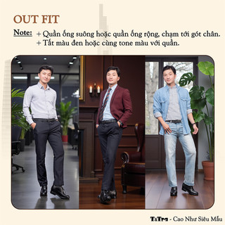 [8CM] Giày Nam Đế Cao T&Tra T86 Đen - Ít Dốc Mang Thoải Mái Hơn