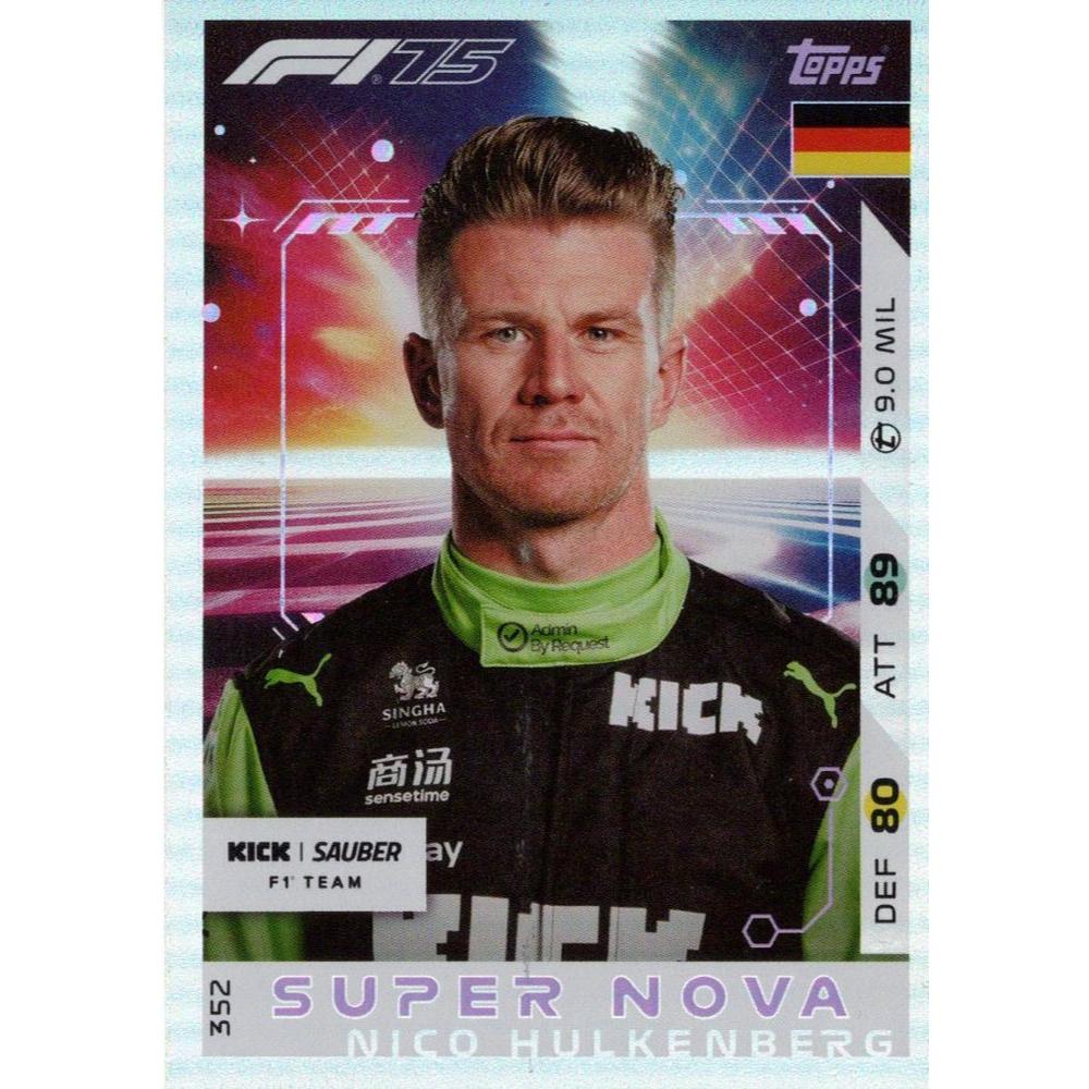 Thẻ Topps F1 Turbo Attax 2025 tay đua Nico Hulkenberg
