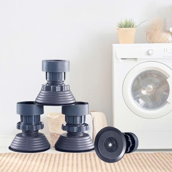 Bộ 4 chân chống rung cho máy giặt, tủ lạnh - tăng giảm chiều, đế cao su chống rung, cao cấp