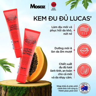  Kem Đa Năng Lucas Papaw Ointment Úc Tem Phụ GSX 15 25 75g 