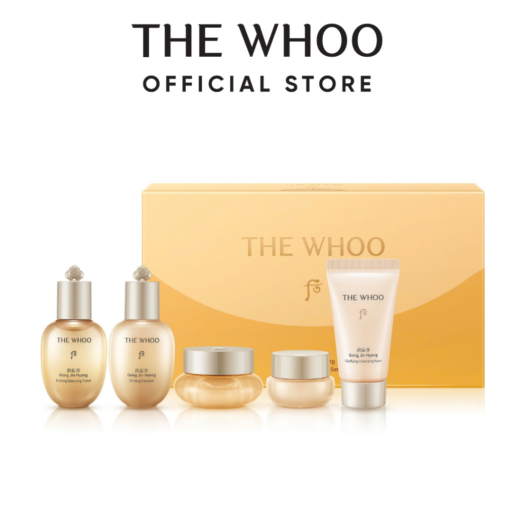 [HB Gift] Bộ dưỡng ẩm chống lão hóa 5 bước The Whoo Gongjinhyang Firming 5pcs