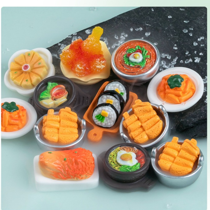 [Mô hình thu nhỏ] bát mì ramen mì cay hàn quốc chén cơm trắng   trang trí bàn làm việc nhà cửa